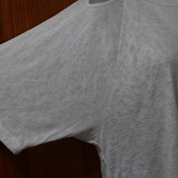 Evereve LNA White Short Sleeve Top Dolman Cut-Out NWT Small Lightweight - Picture 8 of 11
